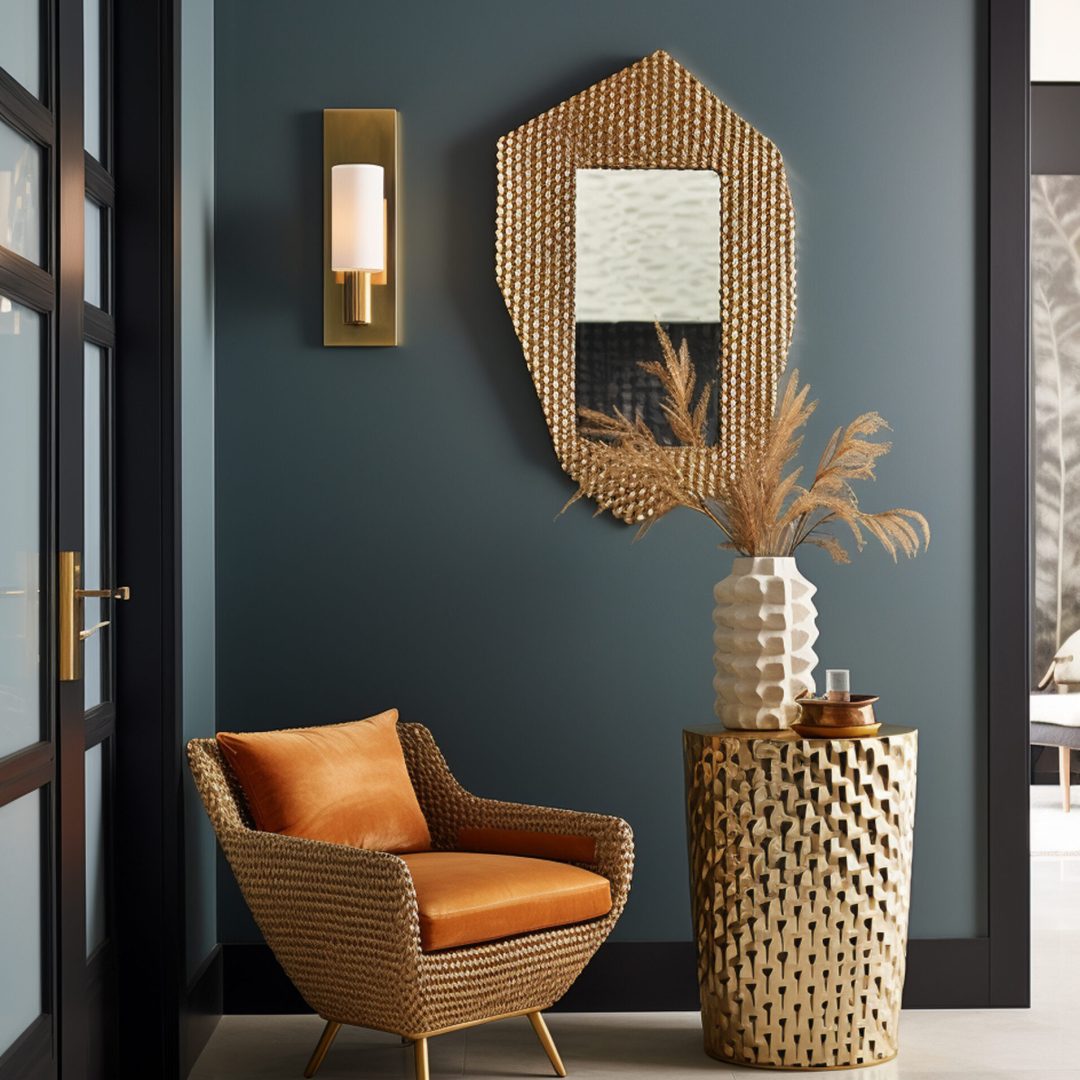 modern styled entryway